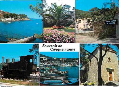 83 - Carqueiranne - Multivues - Trains - CPM - Voir Scans Recto-Verso