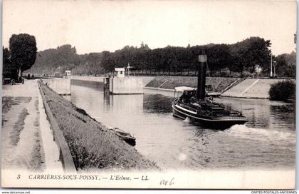 78 CARRIERES SOUS POISSY - l'écluse