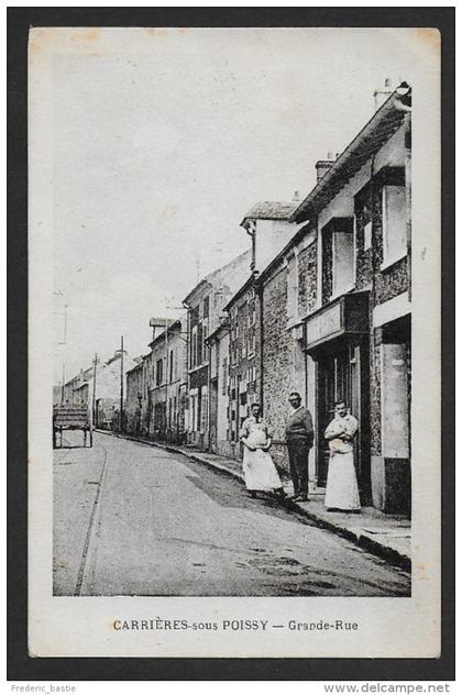 CARRIERES SOUS POISSY - Grande Rue