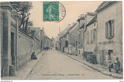 CARRIERES SOUS POISSY - Grande Rue