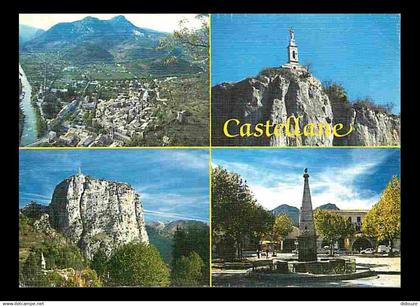 04 - Castellane - Multivues - Flamme Postale de Castellane - CPM - Voir Scans Recto-Verso