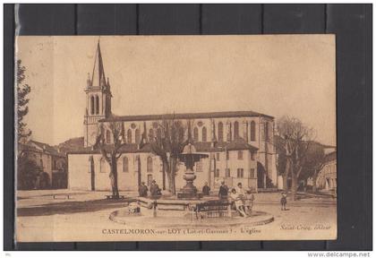 47 - Castelmoron - L'Eglise - animée