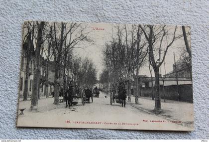 Cpa 1927, Castelnaudary, cours de la République, Aude 11