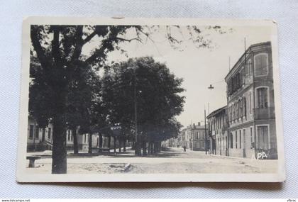 Cpsm, Castelsarrasin, la promenade des écoles, Tarn et Garonne 82