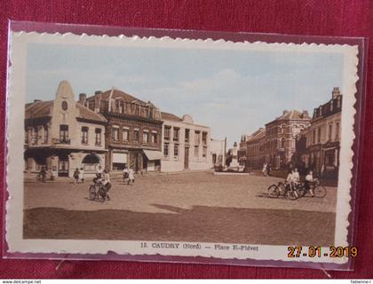 CPSM - Caudry - Place Eugène Fiévet