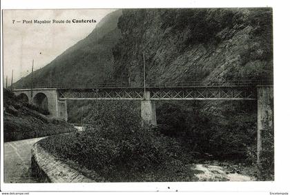 CPA Carte Postale France Cauterets Pont Mayabor route de Cauterets   VM32766i