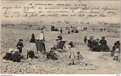 CPA CAYEUX-sur-MER Sur le sable (808162)