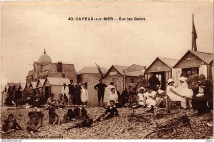 CPA CAYEUX-sur-MER - Sur les Galets (295083)