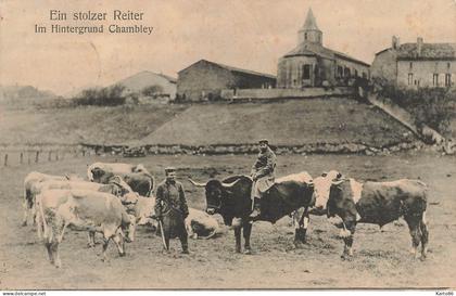 chambley bussières * ein stolzer reiter im hintergrund