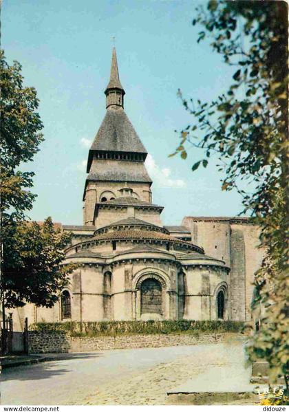 23 - Chambon sur Voueize - Eglise abbatiale Sainte-Valérie - abside - Carte Dentelée - CPM - Voir Scans Recto-Verso