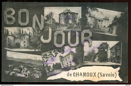 CHAMOUX SUR GELON  un bonjour de CHAMOUX  carte rare