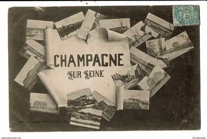 CPA-Carte Postale France-Champagne sur seine -Multi vues -1905  VM11140