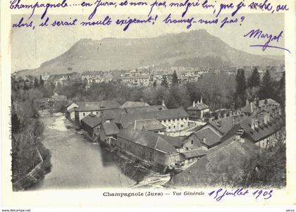 Carte  postale ancienne de CHAMPAGNOLE