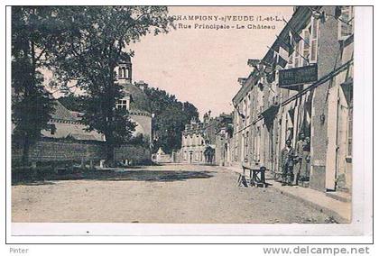 CHAMPIGNY SUR VEUDE - rue Principale - le château