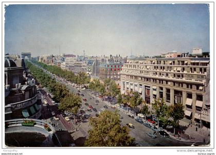 Paris -Les Champs-Elysees old postcard travelled 1959? bb151106