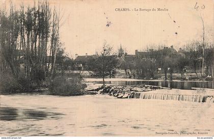 89 CHAMPS SUR YONNE LE BARRAGE DU MOULIN