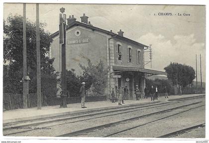 CHAMPS (89) - Champs-sur-Yonne - La Gare - Ed. Bourgoin-Lenoble, Auxerre