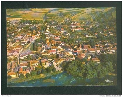 Champs sur Yonne ( écrit Champ , 89) - Vue générale aérienne ( COMBIER CIM )