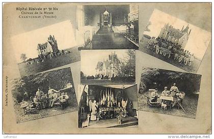 vendée - ref E182- guerre 1914-18- santé -hopital benevole no 30bis -chateau de la mouée a chantonnay  -carte bon etat -