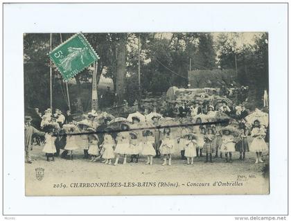 CPA  - Charbonnières les Bains - Concours d'Ombrelles -  Charbonnière les Bains