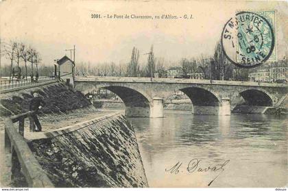 94 - Charenton le Pont - Le Pont de Charenton vu d'Alfort - Animée - CPA - Oblitération de 1906 - Voir Scans Recto-Verso