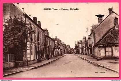 Charny - Faubourg St Martin - Animée - Photo LUGUES - Edit. GENEST - 1933