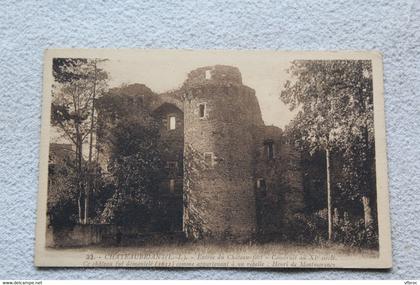 Chateaubriant, entrée du château fort, Loire atlantique 44