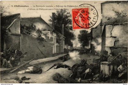 CPA CHATEAUDUN - La Barricade tournée-Défense de CHATEAUDUN (669804)