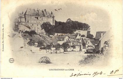 Carte postale ancienne de CHATEAUNEUF sur CHER