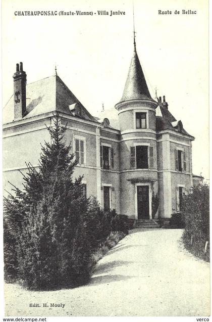 Carte Postale  ANCIENNE de   CHATEAUPONSAC - Villa Janive