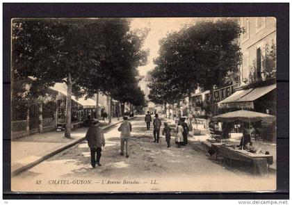 63 - Chatel-Guyon -  L'Avenue Baraduc - LL - Animée