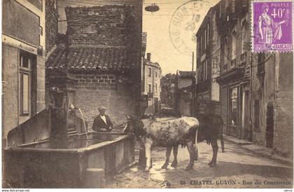 Carte POSTALE Ancienne de  CHATEL - GUYON / Rue du commerce