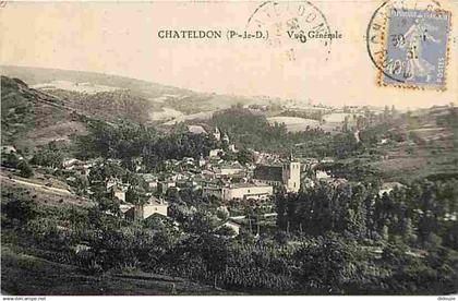 63 - Chateldon - Vue Générale - CPA - Voir Scans Recto-Verso