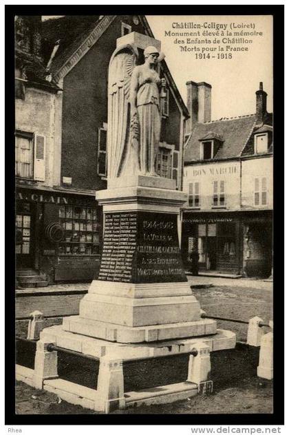 45 Châtillon-Coligny monument aux morts D45D K45085K C45085C RH064936