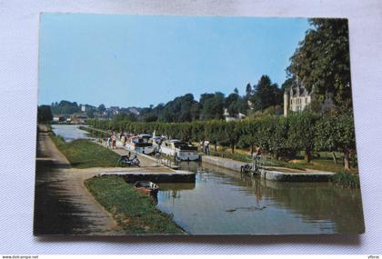 Cpm, Chatillon en Bazois, le canal du Nivernais, Nièvre 58