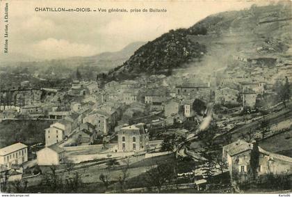 châtillon en diois * vue générale * prise de ballante