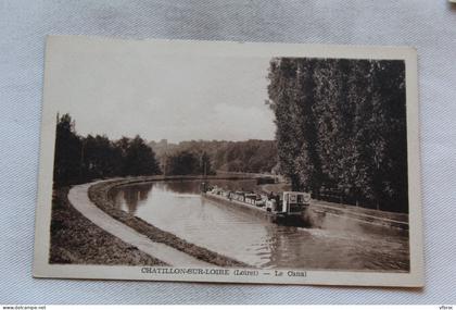 L248, Cpa 1949, Chatillon sur Loire, le canal , Loiret 45