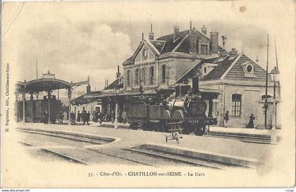 CPA Chatillon-sur-Seine La Gare