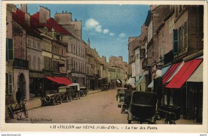 CPA CHATILLON-sur-SEINE - La Rue des Ponts (116229)