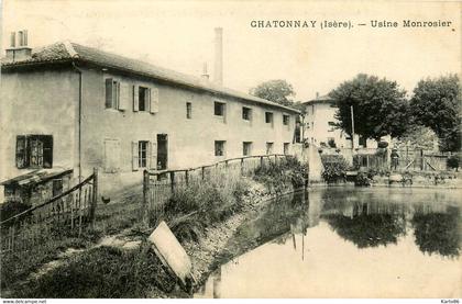 châtonnay * usine MONROSIER * industrie cheminée