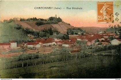 châtonnay * vue générale et panorama du village