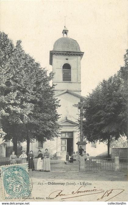 / CPA FRANCE 38 "Chatonnay, l'église"