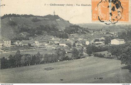 CPA FRANCE 38 " Châtonnay, Vue générale".