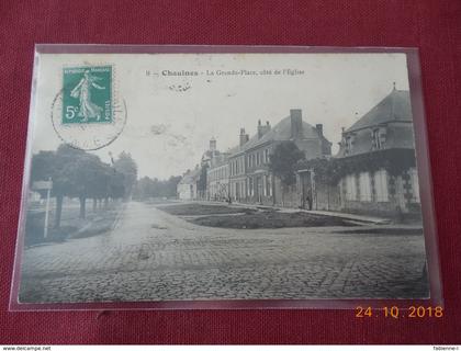 CPA - Chaulnes - La Grande-Place, côté de l'Eglise