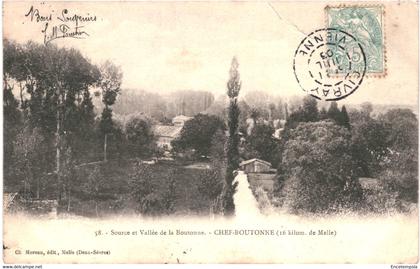 CPA-Carte Postale France  Chef-Boutonne Source et vallée de la Boutonne  1906 VM53431ok