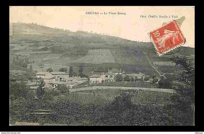 69 - Chénas - Le Vieux Bourg - Correspondance - Oblitération ronde de 1914 - CPA - Voir Scans Recto-Verso