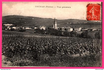 Chénas - Vue générale - Eglise - 1916