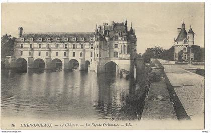 Chenonceaux - Le Château - La Façade Occidentale