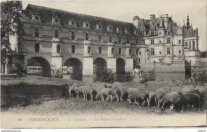 Chenonceaux - Le Château - La Façade Orientale