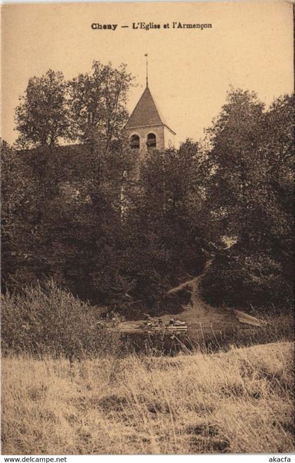 CPA CHENY L'Eglise et l'Armancon (1198158)